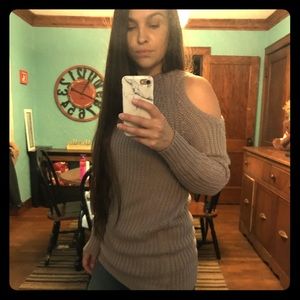 Cold Shoulder Sweater Tunic